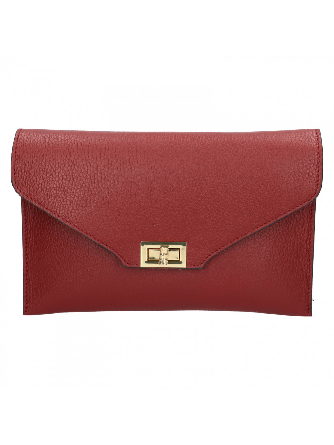 Dámská kožená crosbody kabelka Italia Martes – tmavě červená